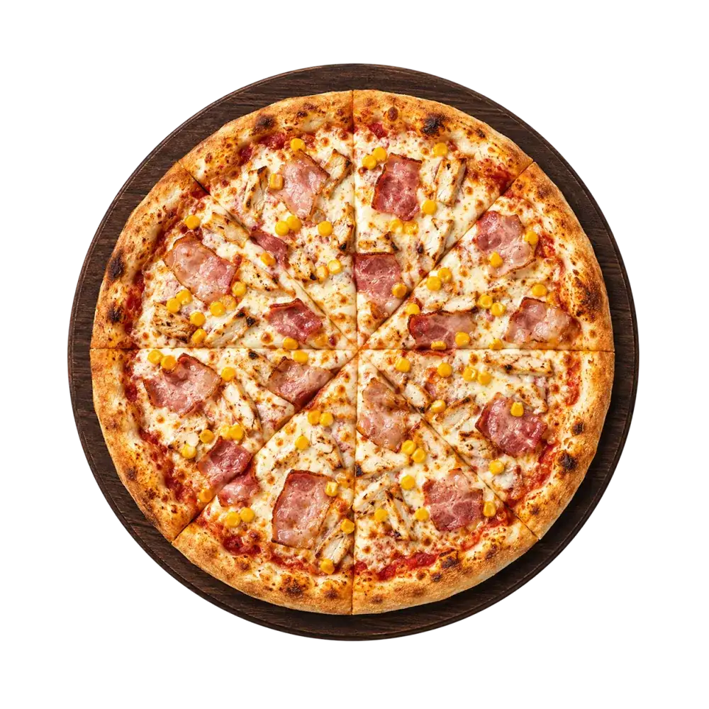 Pizza pizza cu pui