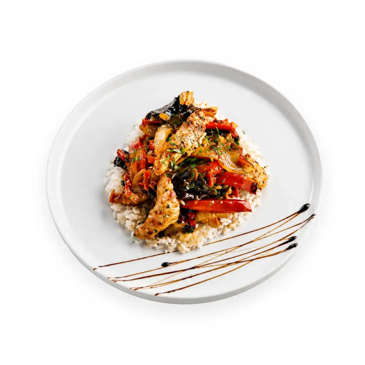 Piept de pui cu sos teriyaki